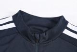26-27 AD White Kids Half Pull Tracksuit