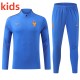 26-27   France High Quality Kids Half Pull Tracksuit