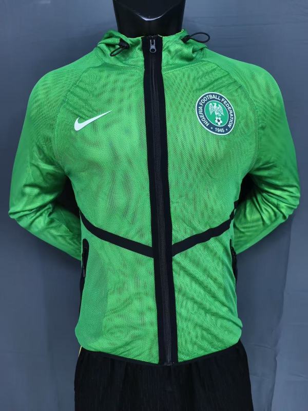 2026 Nigeria Green Pre-Competition Training Windbreaker