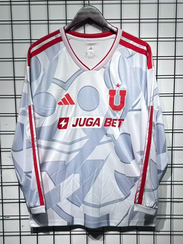 26-27 Universidad De Chile Grey Long Sleeve Soccer Jersey (长袖)