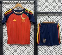 2026 World Cup Spain Home Kids Soccer Jersey (With 2 Star)*两颗星 2026 World Cup Spain Home Kids Soccer Jersey (With 2 Star)*两颗星