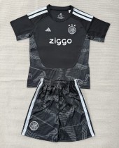 26-27 Aja× Black GoalKeeper Kids Soccer Jersey