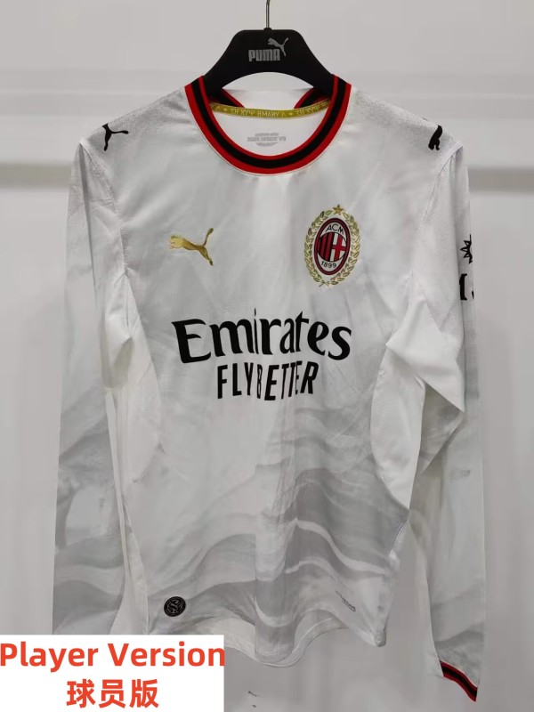 26-27 ACM Away Long Sleeve Player Version Soccer Jersey*长袖球员