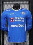 26-27 Cruz Azul Home Long Sleeve Player Version Soccer Jersey*长袖球员