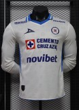 26-27 Cruz Azul Away Long Sleeve Player Version Soccer Jersey*长袖球员