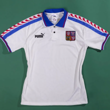 1996-1998 Czech Republic Away Retro Soccer Jersey