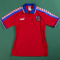 1996-1998 Czech Republic Home Retro Soccer Jersey