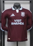 26-27 Aston Villa Home Long Sleeve Player Version Soccer Jersey*长袖球员