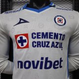 26-27 Cruz Azul Away Long Sleeve Player Version Soccer Jersey*长袖球员