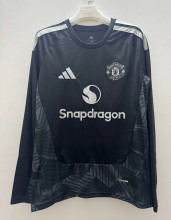 26-27 Man Utd Black Goalkeeper Long Sleeve Fans Soccer Jersey (长袖)