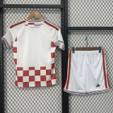 26-27 Croatia Home Kids Soccer Jersey