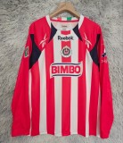 2010-2011 Chivas Home Long Sleeve Retro Soccer Jersey