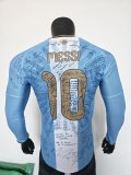 26-27 Argentina Messi Farewell Match Signature Version Long Sleeve Player Version Soccer Jersey*长袖球员