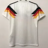 1990 Germany Home White Retro Soccer Jersey