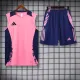 2024 AD Pink Tank Top And Shorts Suit