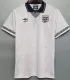 1990 England Home Retro Soccer Jersey