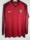 2016 Portugal Home Long Sleeve Retro Soccer Jersey