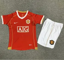 2006-2007 Man Utd Home Retro Kids Soccer Jersey