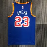 WARRIORS GREEN #23 Blue 75th Anniversary Retro NBA Jersey