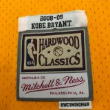 2009 LAKERS BRYANT #24 Yellow Retro Top Quality Hot Pressing NBA Jersey
