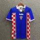 1998 Croatia Away Blue Retro Soccer Jersey