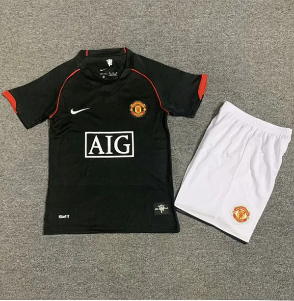 2007-2008 Man Utd Away Retro Kids Soccer Jersey
