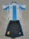 2024 Argentina Home Player Version Kids Soccer Jersey
