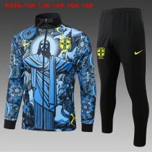 24-25 Brazil High Quality Kids Jacket Tracksuit