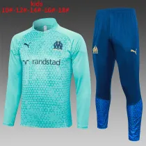 23-24 Marseille High Quality Kids Half Pull Tracksuit