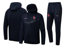 22-23 France Royal blue Hoodie Jacket Tracksuit#F382