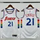 24-25 76ERS EMBIID #21 White City Edition Top Quality Hot Pressing NBA Jersey