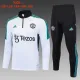 23-24 Man Utd High Quality Kids Half Pull Tracksuit