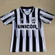 1998-1999 Santos FC Away White and Black Retro Soccer Jersey