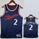 24-25 Clippers LEONARD #2 Navy Blue Away Top Quality Hot Pressing NBA Jersey
