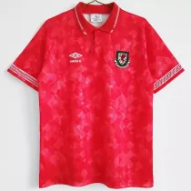 1990-1992 Wales Home Retro Soccer Jersey