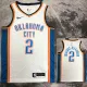 OKC GILGEOUS-ALEXANDER #2 White Top Quality Hot Pressing NBA Jersey