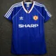 1988-1990 Man Utd Third Blue Retro Soccer Jersey