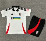 24-25 Fulham Home Kids Soccer Jersey