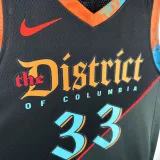 23-24 Wizards KUZMA #33 Black City Edition Top Quality Hot Pressing NBA Jersey