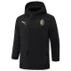 24-25 ACM Black Hooded Windbreaker Fabric Cotton Coat (黄标)