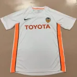 2006 Valencia Home White Retro Soccer Jersey