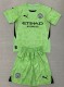 24-25 Man City Green GoalKeeper Kids Soccer Jersey