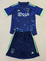 24-25 Aja× Royal blue Concept Edition Kids Soccer Jersey