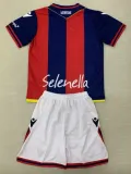 24-25 Bologna Home Kids Soccer Jersey