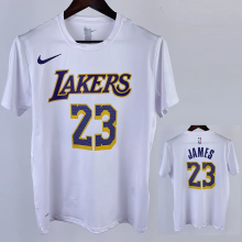 2023 LAKERS JAMES #23 White Quick drying T-shirt