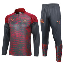 23-24 Man City High Quality Half Pull Tracksuit