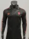 24-25 Man Utd Black Long sleeves Retro Edition Player Version Polo Short Sleeve