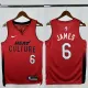 24-25 HEAT JAMES #6 Red City Edition Top Quality Hot Pressing NBA Jersey (V领）