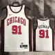 22-23 Bulls RODMAN #91 White City Edition Top Quality Hot Pressing NBA Jersey