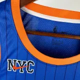 23-24 KNICKS ROSE #4 Blue City Edition Top Quality Hot Pressing NBA Jersey